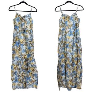 Faherty Sun Chaser Floral Maxi Dress XS Paradise Blossom Cotton/Silk Sundress